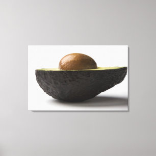 Close-up of an avocado canvas print