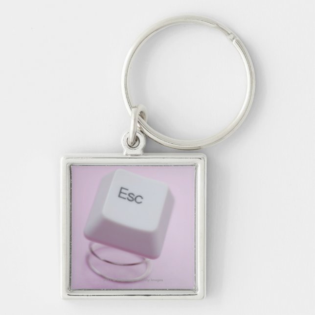 Close-up of an escape key keychain (Front)