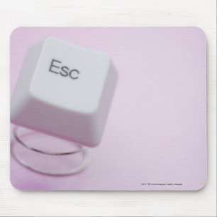 Close-up of an escape key mouse pad