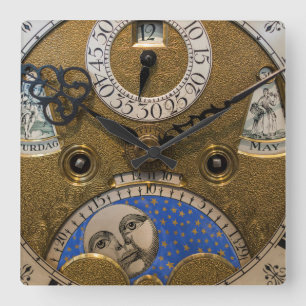 Close up of an old clock, Germany Square Wall Clock