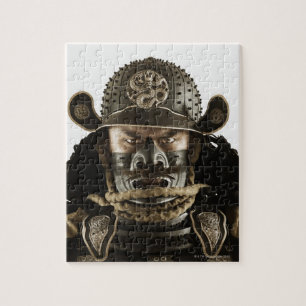 Close up of Asian man in samurai armour Jigsaw Puzzle