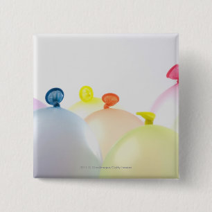 Close-up of balloons 2 inch square button