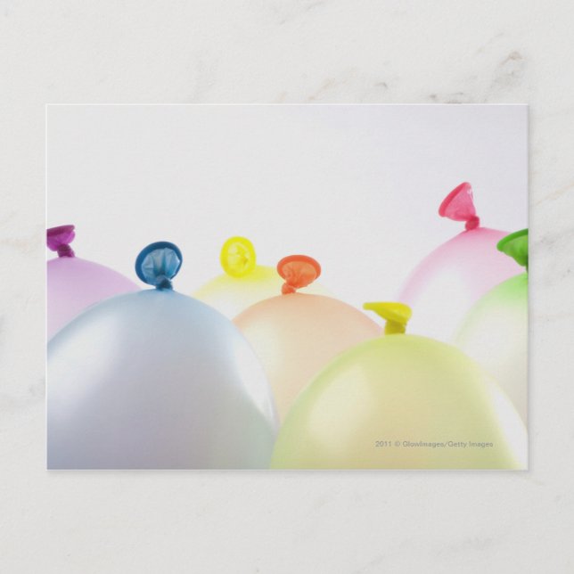Close-up of balloons postcard (Front)