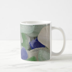 Close up of beach glass, Alaska Coffee Mug