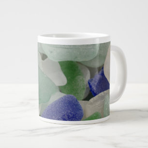 Close up of beach glass, Alaska Large Coffee Mug