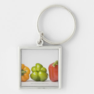 Close-up of bell peppers in a row keychain