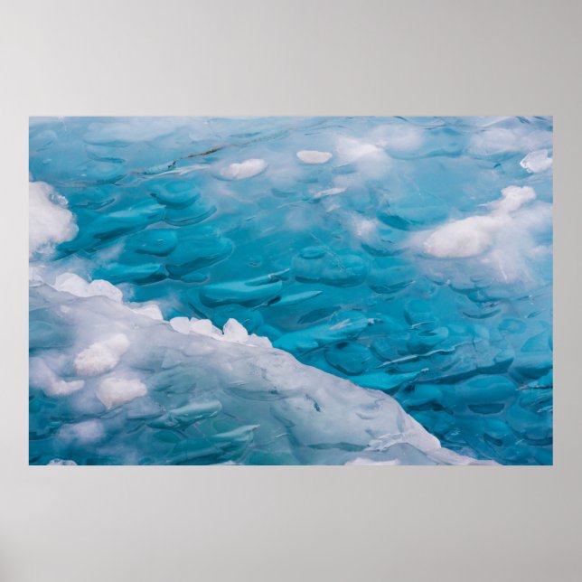 Close-up of blue ice poster (Front)