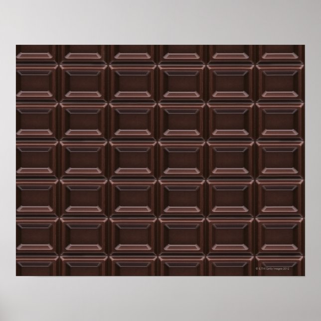 Close-up of chocolate bar poster (Front)