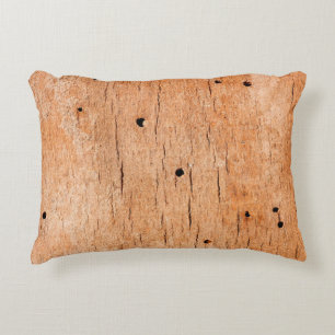Close up of colorful leaf orange and violetabstrac accent pillow
