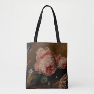 Close-Up of Flower Still Life by Jan van Huysum Tote Bag