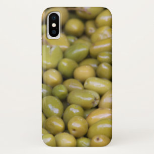 Close Up Of Green Olives iPhone X Case