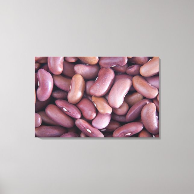 Close-up of kidney beans canvas print (Front)