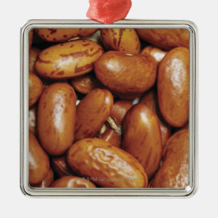 Close-up of kidney beans metal ornament