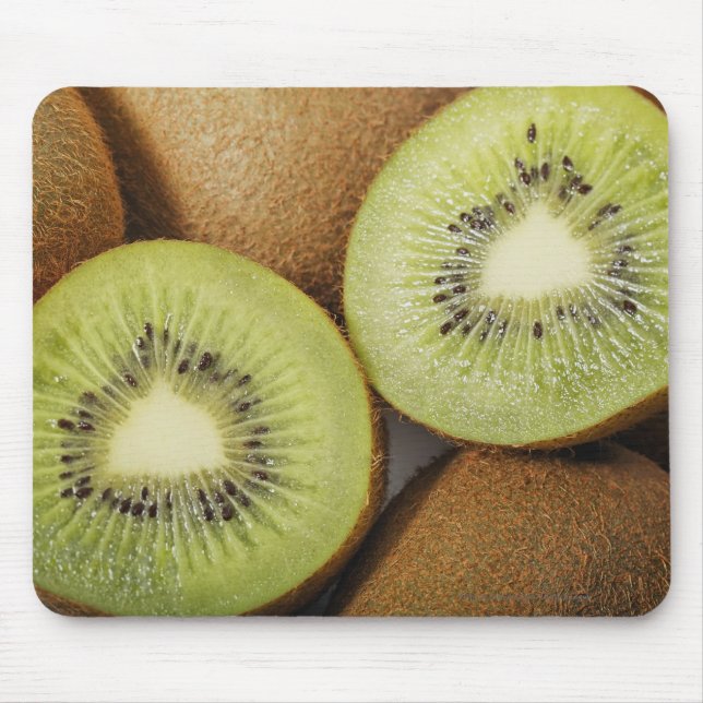 Close-up of kiwi fruits 2 mouse pad (Front)