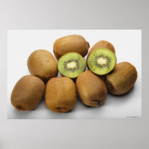 Close-up of kiwi fruits 2 poster