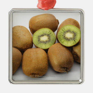 Close-up of kiwi fruits metal ornament