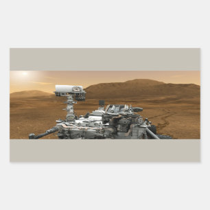 Close-up of Mars Curiosity Rover Sticker