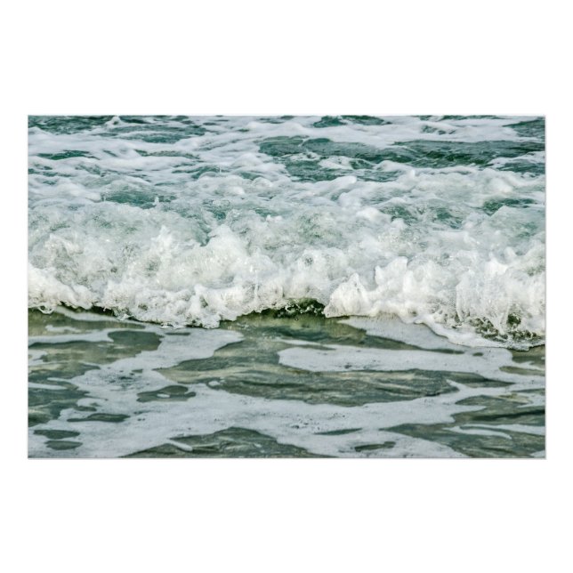 Close-up of Ocean Waves Photo Print (Front)