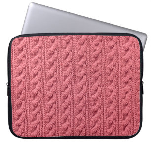 Close-up of pattern of sweater texture. laptop sleeve