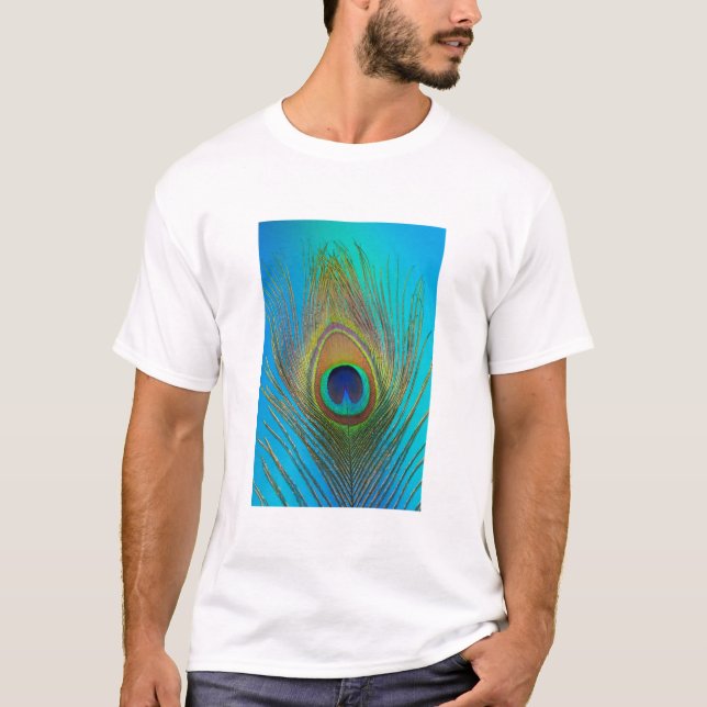 Close up of peacock feather T-Shirt (Front)