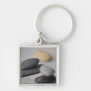 Close-up of pebbles keychain