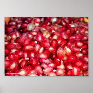 Close-up of Pomegranate Seeds Poster