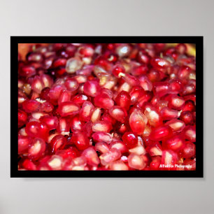 Close-up of Pomegranate Seeds Poster