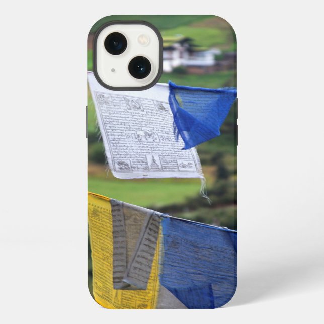 Close Up Of Prayer Flags iPhone Case (Back)