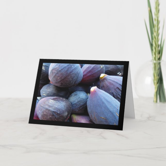 Close up of Purple Fig Fruit Card (Front)