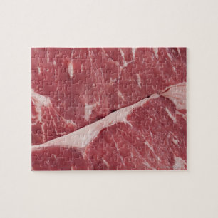 Close-up of raw steak jigsaw puzzle