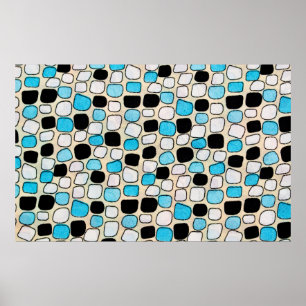 close-up of retro shirt style1960s,background,blue poster