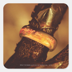 Close Up of Ring Square Sticker