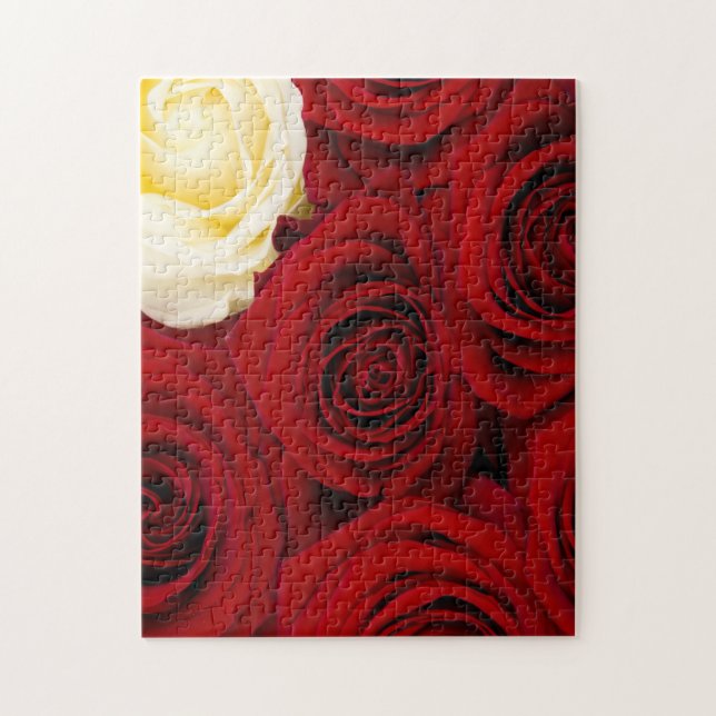 Close-up of roses jigsaw puzzle (Vertical)