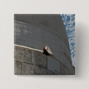 Close-up of Space Shuttle Atlantis 2 Inch Square Button