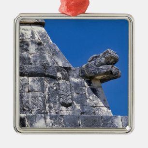 Close up of stones making an ancient Mayan Metal Ornament