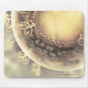 Close up of the structure of an HIV cell Mouse Pad