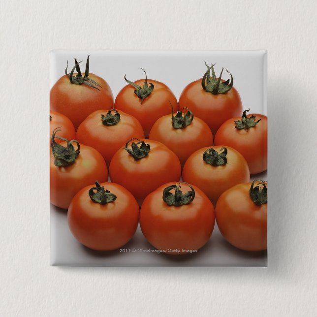 Close-up of tomatoes 2 inch square button (Front)