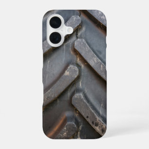 Close-Up of Tractor Tire Tread iPhone 16 Case