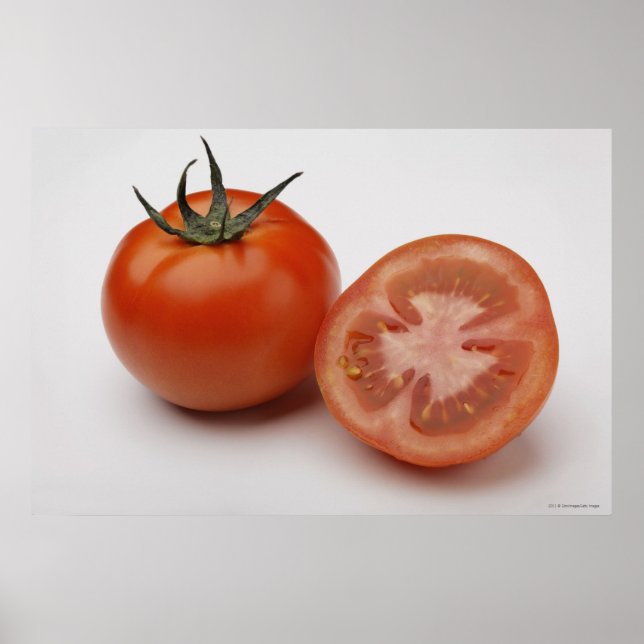 Close-up of two tomatoes poster (Front)
