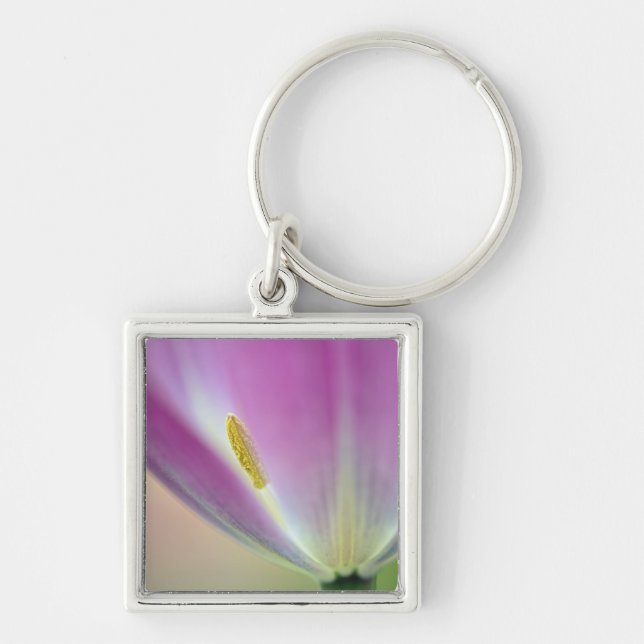 Close-up of underside of tulip flower, Kuekenhof 3 Keychain (Front)