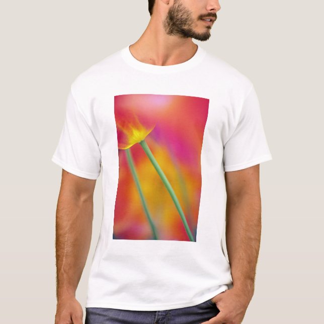 Close-up of underside of tulip flower, T-Shirt (Front)