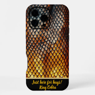 Close-up of venomous snakeskin patterns iPhone 16 pro max case