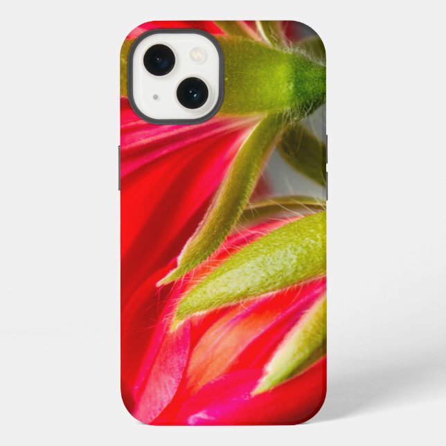 Close-up of vining geranium from back of flower iPhone case (Back)