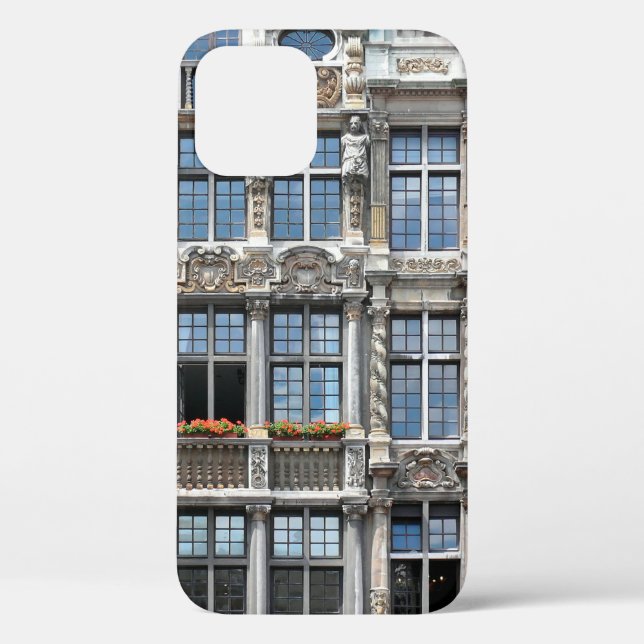 Close up of windows of famous guildhalls in Grote  Case-Mate iPhone Case (Back)