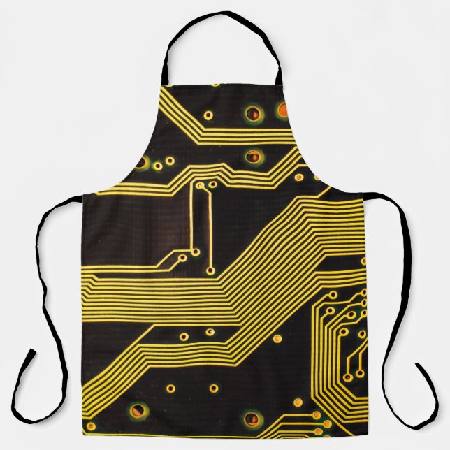 Close up photo of circuit boardbackground,abstract apron (Front)