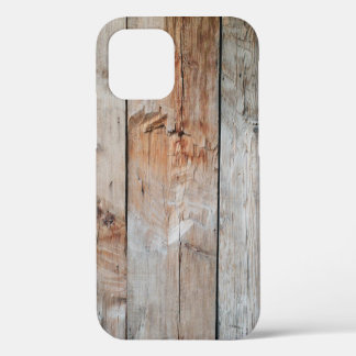 Close up photo of wooden panel iPhone 12 case
