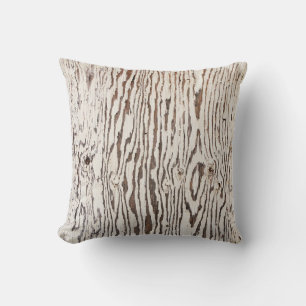 Close up photography of brown wooden surface throw pillow