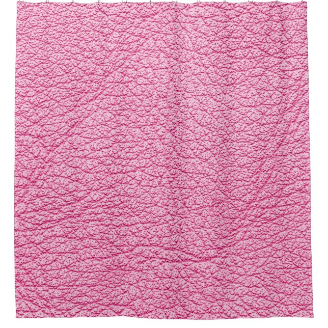 Close-up pink leather, textured background. (Front)
