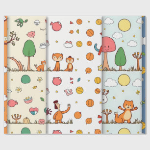 Close-Up Portrait of a Sweet-Faced Dog Wrapping Paper