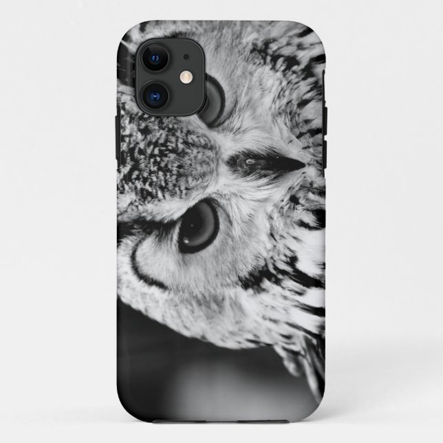 Close Up Portrait Of Eurasian Eagle-owl Case-Mate iPhone Case (Back)
